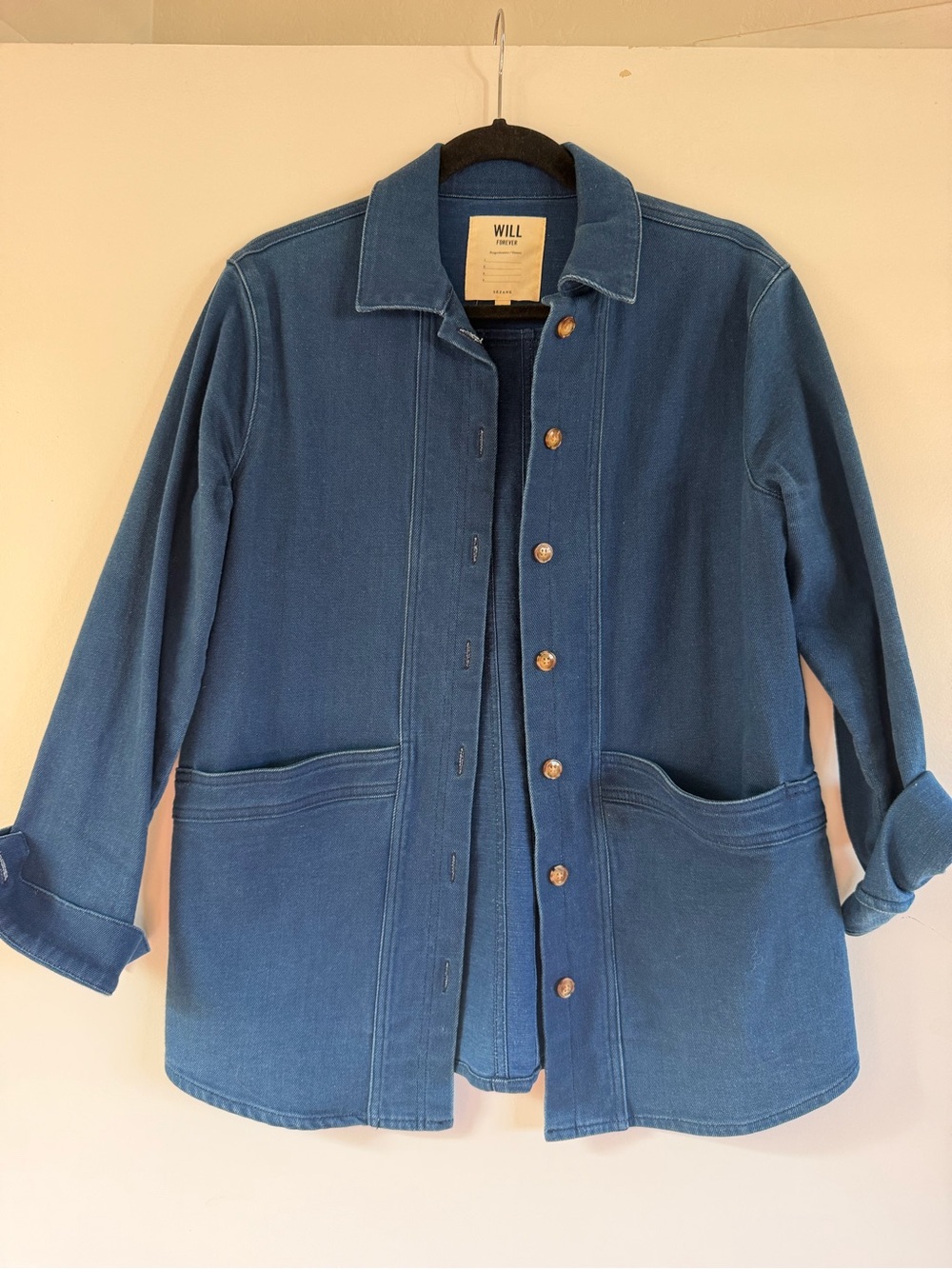 Sezane Will Jacket, indigo, size S
